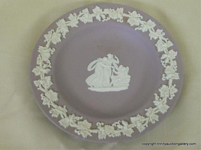 Appraisal: Wedgwood Lilac Jasperware Portrait Pin Tray - Round decorative pin