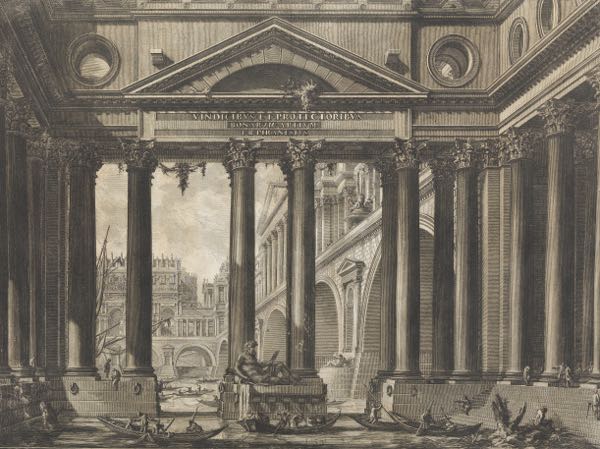 Appraisal: GIOVANNI BATTISTA PIRANESI ITALIAN - x plate x sheet Vindicibus