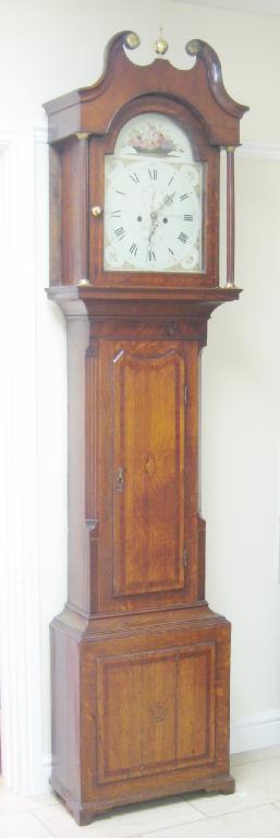 Appraisal: An early th Century Longcase Clock with painted arched dial