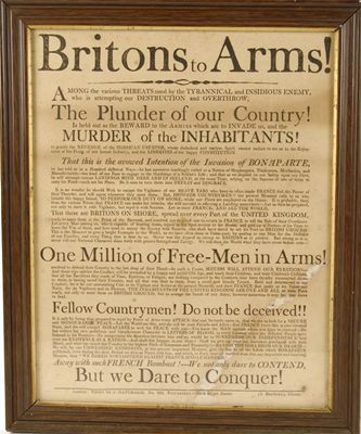 Appraisal: J Hatchard 'Britons to Arms ' a propaganda paper relating