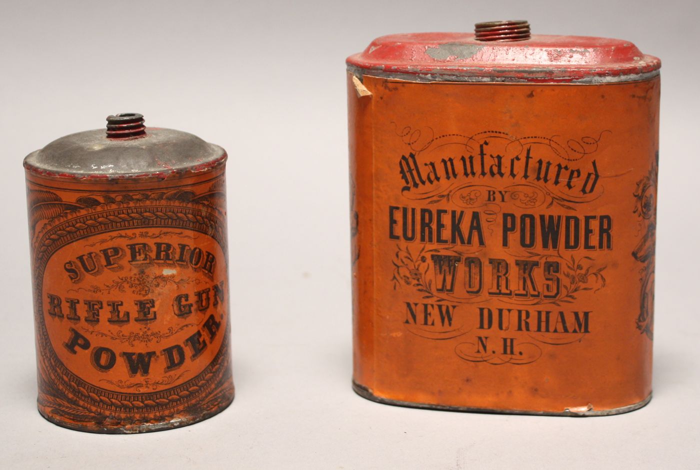 Appraisal: TWO CIVIL WAR ERA GUNPOWDER TINS Imperial Gun Powder and