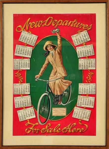 Appraisal: New Departures Bicycle Sprockets Calendar Description Great graphics and size