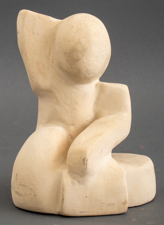 Appraisal: MODERN ABSTRACT FIGURATIVE PLASTER SCULPTURE Modern abstract figurative plaster sculpture