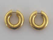 Appraisal: TIFFANY CO a pair of carat gold ear hoops signed