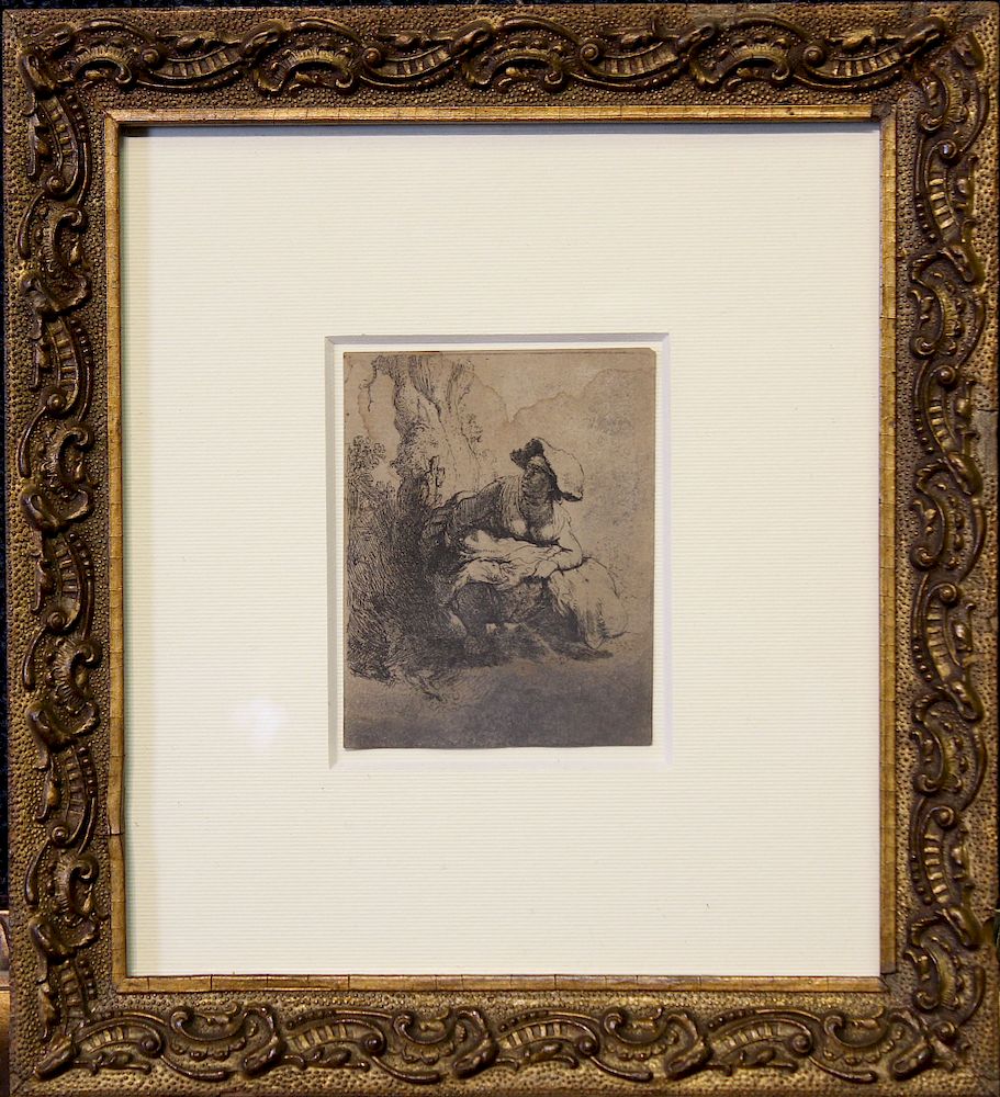 Appraisal: After Rembrandt Framed Print After Rembrandt Framed Print Image size