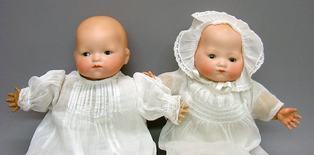 Appraisal: Pair of babies Both are L and have cir heads