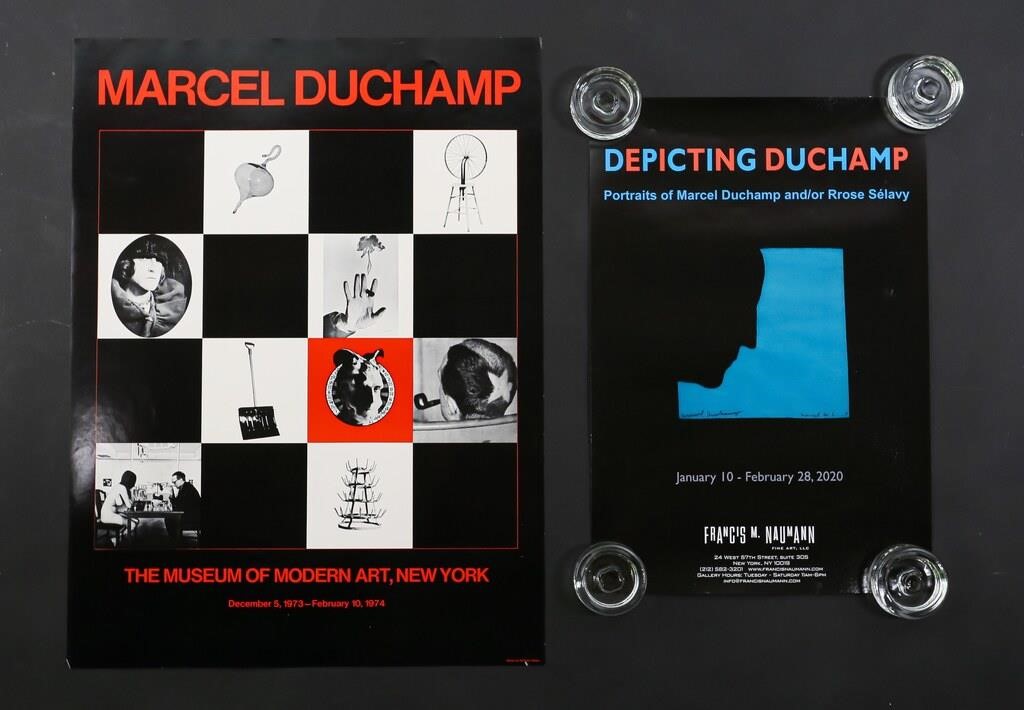 Appraisal: MARCEL DUCHAMP EXHIBITION POSTERSAfter Marcel Duchamp French - Print on