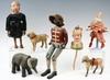 Appraisal: TOYS - Lot of seven late th C early th