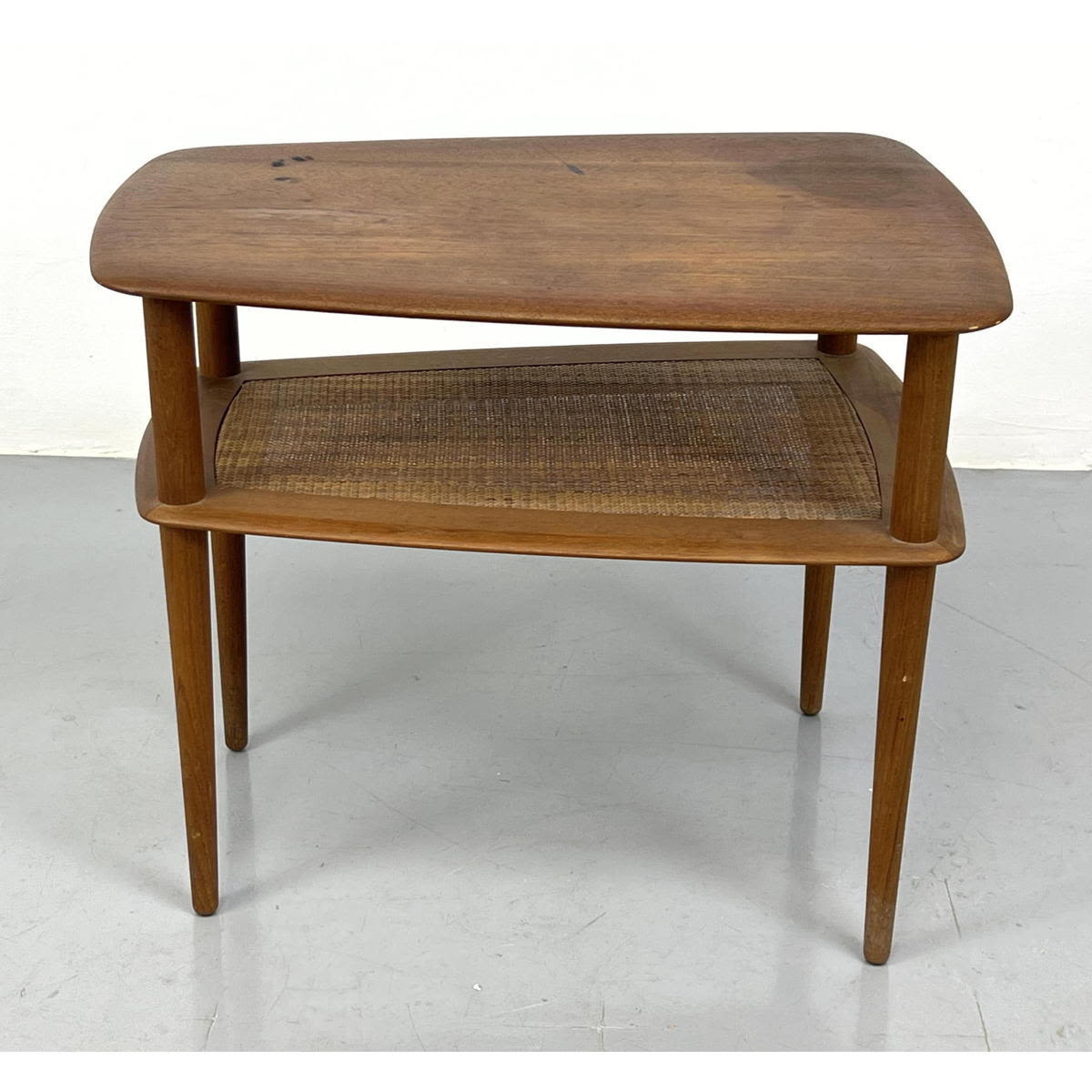 Appraisal: Peter Hvidt Danish Modern Teak Side Table Dimensions H inches