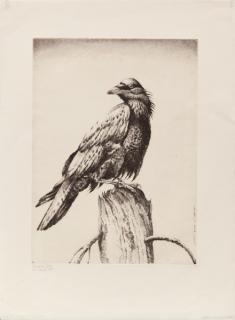 Appraisal: Henry Emerson Tuttle - Two Etchings Raven on Stump inscribed