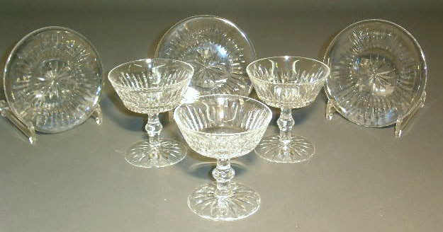 Appraisal: Sixteen signed Waterford crystal sherbets h x dia and sixteen