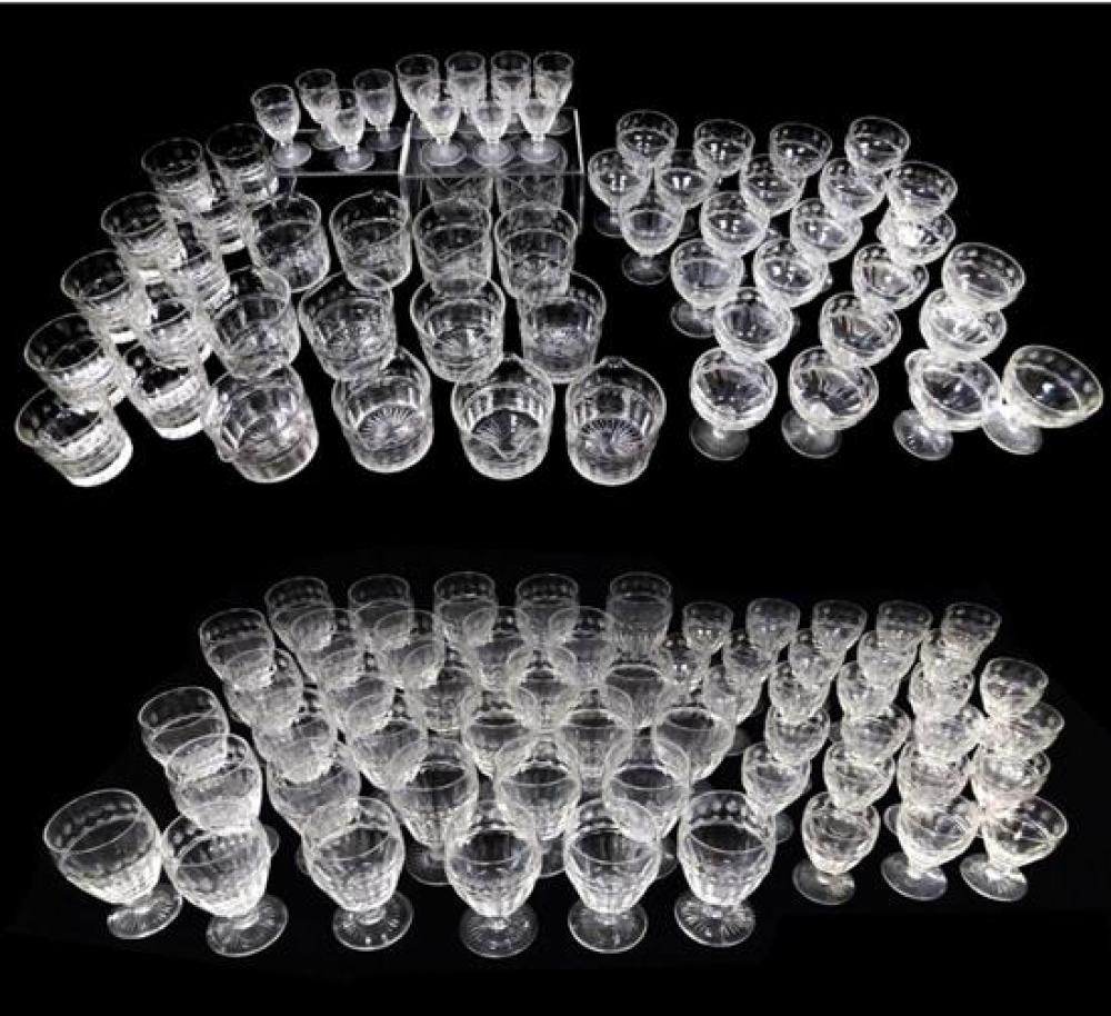 Appraisal: One hundred and seventeen-piece crystal service Anglo Irish-style th C