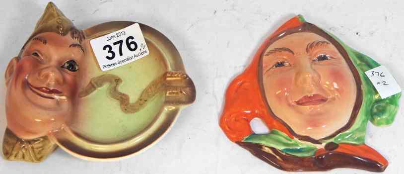 Appraisal: A Beswick Wall Plaque as a Jester and an Ashtray