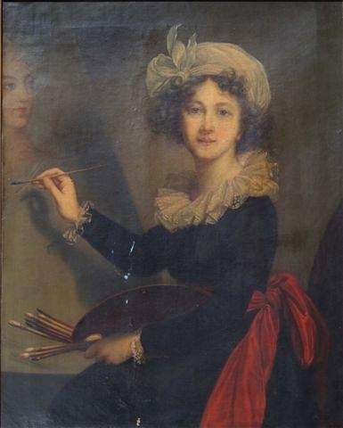 Appraisal: AFTER ELISABETH-LOUISE VIGEE LE BRUNSelf portrait of the artist painting