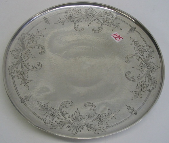 Appraisal: GORHAM STERLING SILVER SERVING PLATTER having a chased and engraved