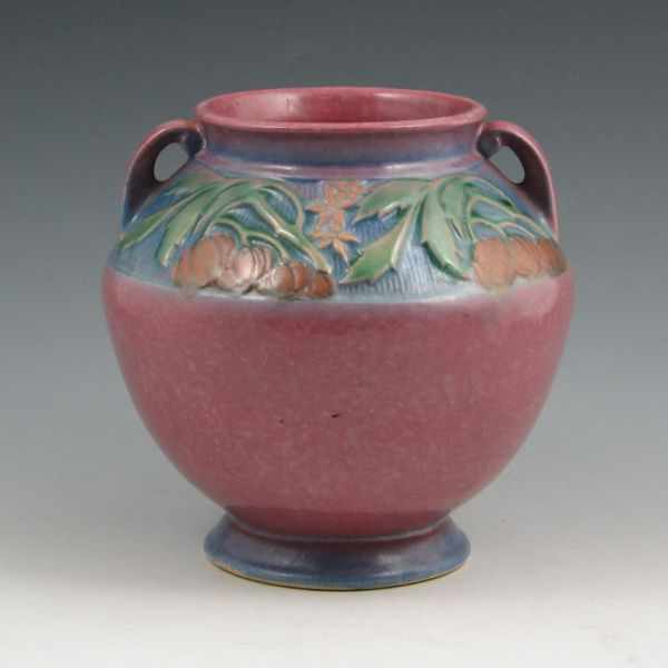 Appraisal: Roseville Baneda - '' vase in plum Marked with original