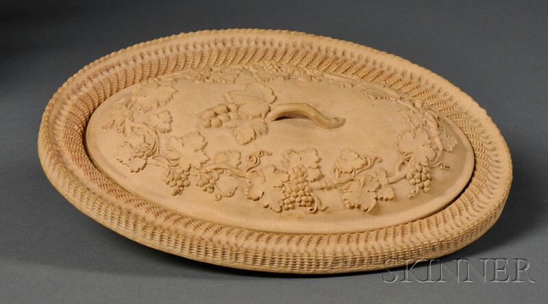 Appraisal: Wedgwood Caneware Pie Dish and Cover England early th century