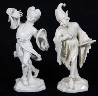 Appraisal: lot of Dresden porcelain figural group lot of Dresden porcelain