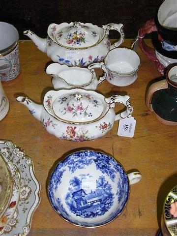 Appraisal: A HAMMERSLEY PORCELAIN TEASET and one other similar pieces