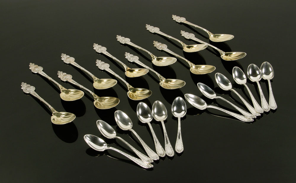 Appraisal: - Lot of Sterling Spoons Lot of twelve Gorham sterling