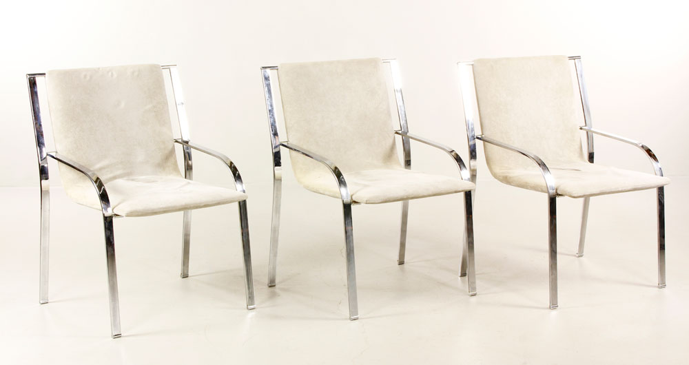 Appraisal: - Set of Saporiti Italia Upholstered Chairs Set of six