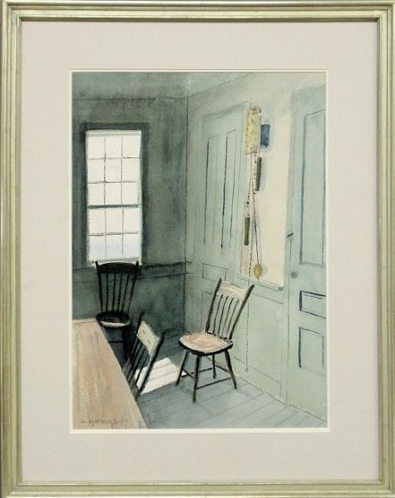 Appraisal: - McCoy Ann Wyeth American - framed and matted watercolor