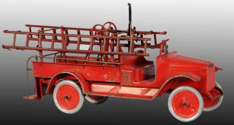 Appraisal: Pressed Steel Buddy L Hook Ladder Fire Truck Description American