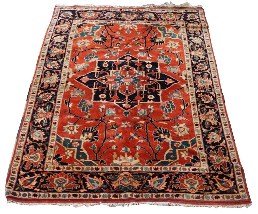 Appraisal: PERSIAN-STYLE RUGwool on wool ' x ' Condition