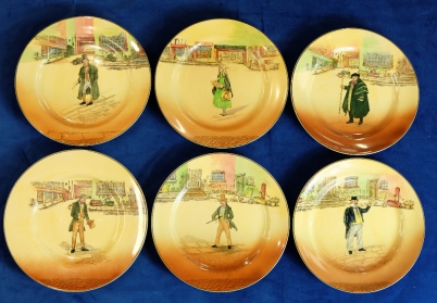 Appraisal: Royal Doulton Dickens seriesware collection of rack plates to include