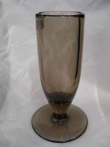 Appraisal: Art Glass Vase Art Moderne Style smoke color '' excellent