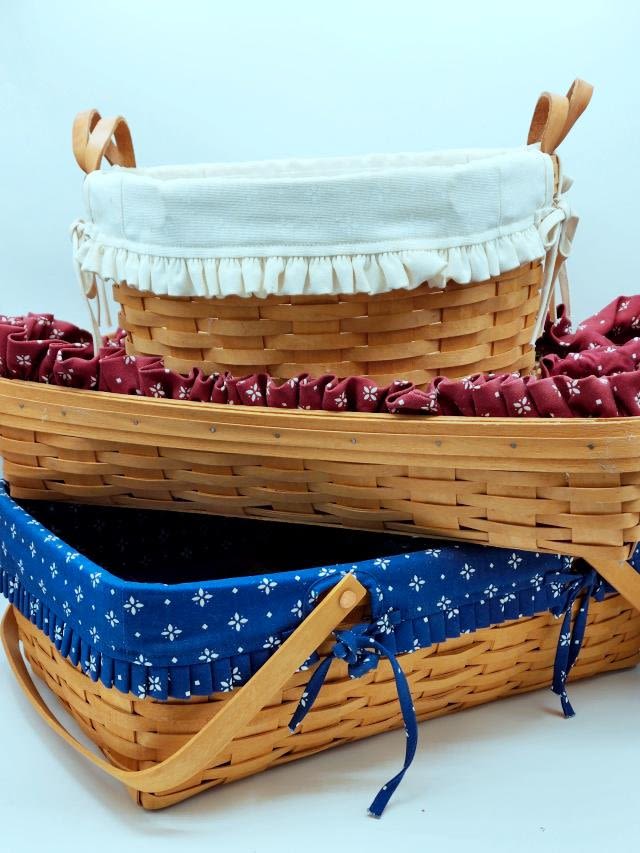 Appraisal: Large Longaberger Baskets Includes the Wildflowers Basket and includes a