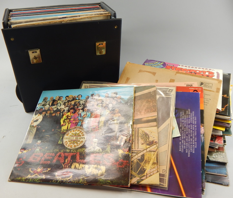 Appraisal: A quantity of records to include Abba Beatles Sargent Pepper