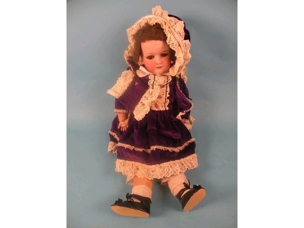 Appraisal: A Heubach Koppelsdorf bisque headed doll No with composition arms