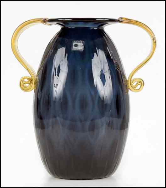 Appraisal: BLENKO COBALT GLASS VASE Height '' Condition No Specific Condition