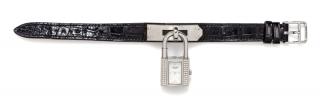 Appraisal: A Stainless Steel and Diamond Kelly PM Wristwatch Herm s