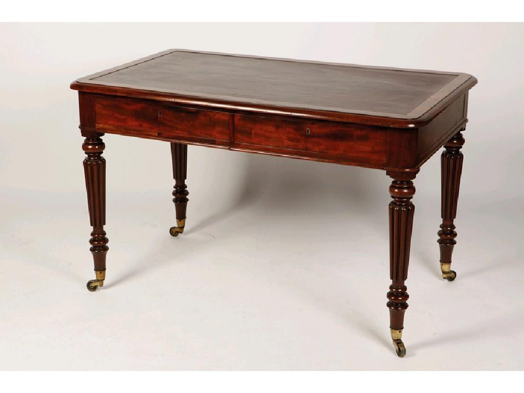 Appraisal: GILLOWS A VICTORIAN MAHOGANY LIBRARY TABLE the rectangular top with