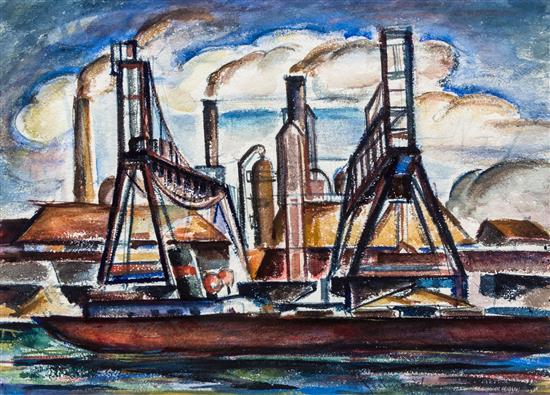 Appraisal: Sale Lot George Josimovich American - Steel Mills - South