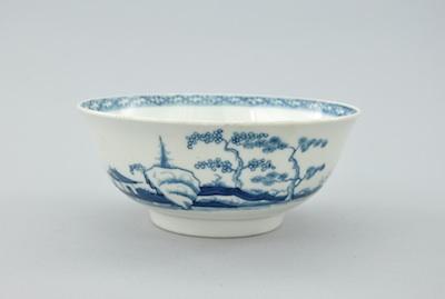 Appraisal: A Caughley Blue and White Decorated Porcelain Footed Bowl With