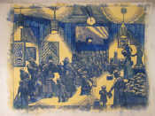 Appraisal: Lino cut 'The Soup Kitchen' Grosvenor School The School of