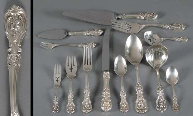 Appraisal: REED BARTON STERLING FLATWARE SET CASE pieces Flatware in the