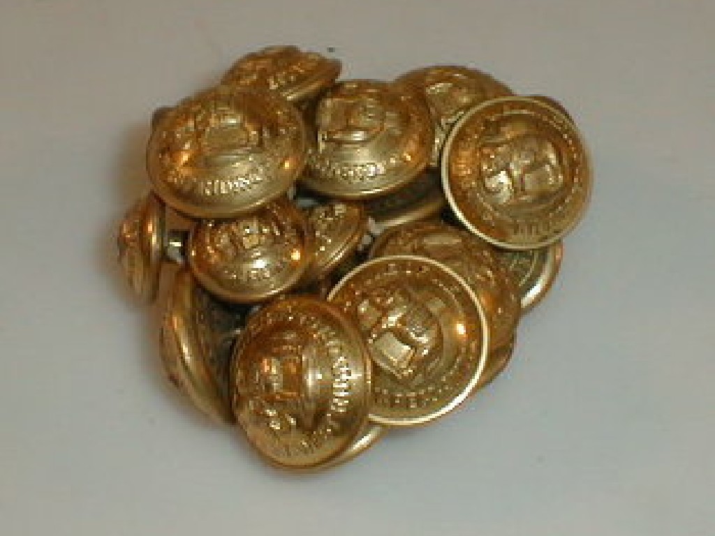 Appraisal: Duke of Wellington's West Riding Regiment tunic buttons