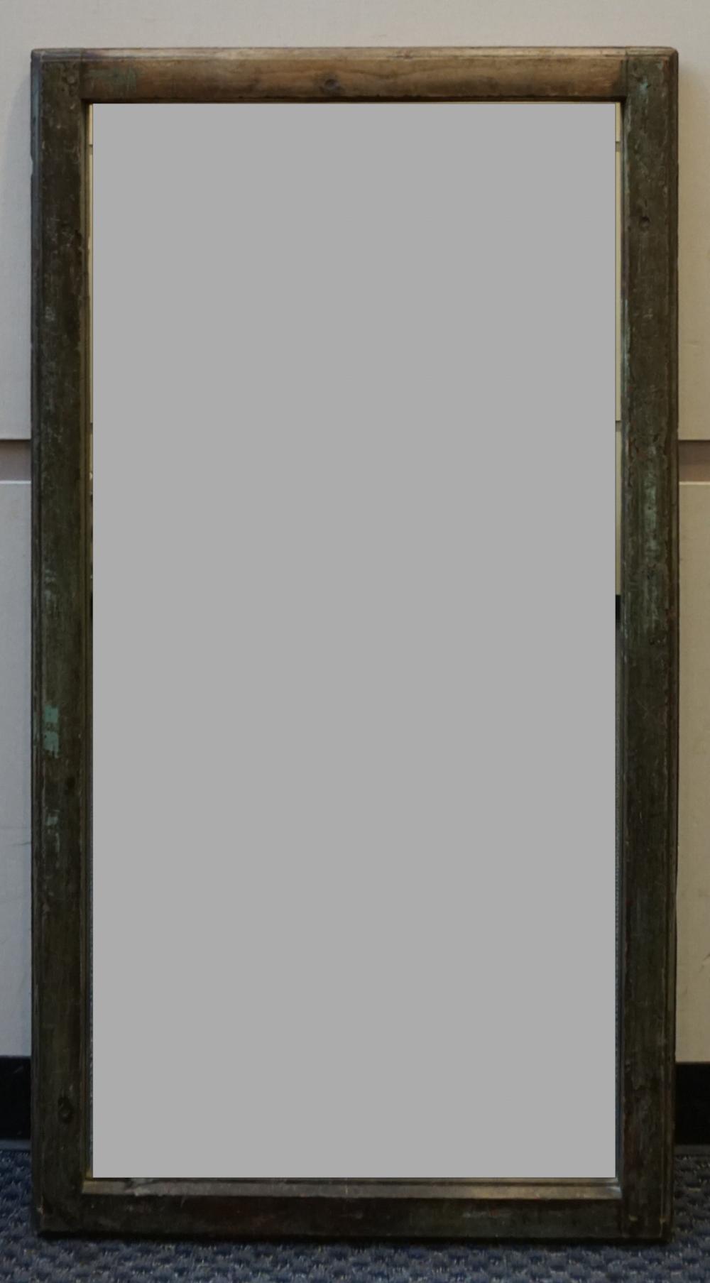 Appraisal: Painted Distressed Wood Frame Mirror x in x cm