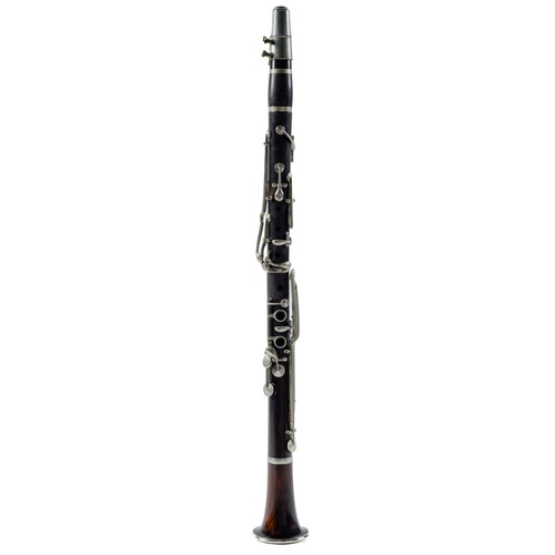 Appraisal: A clarinet of grenadilla with associated rosewood bell barrel stamped