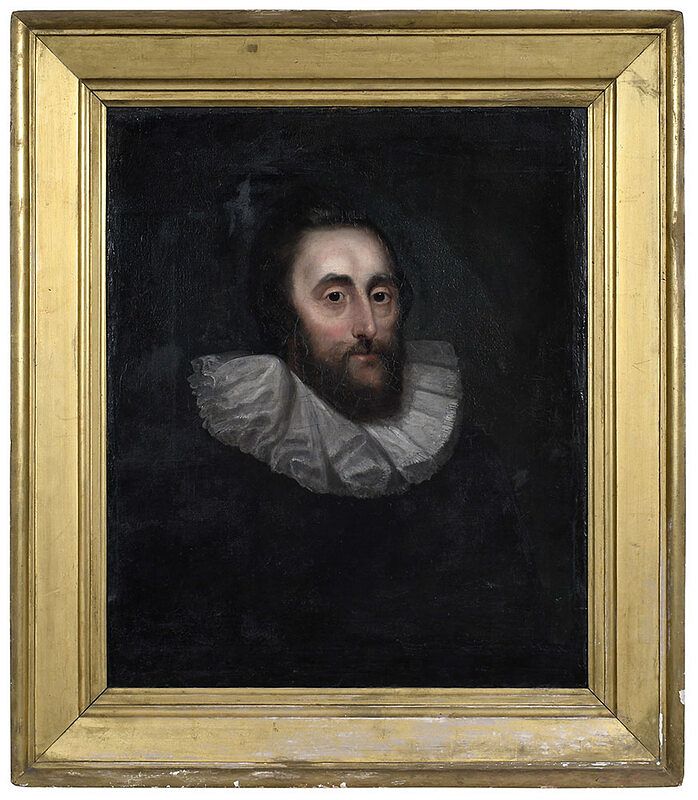 Appraisal: Flemish School th century style Portrait of a Gentleman in