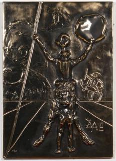 Appraisal: Dali Sculpture Don Quixote Salvador Dali Spanish - bas relief