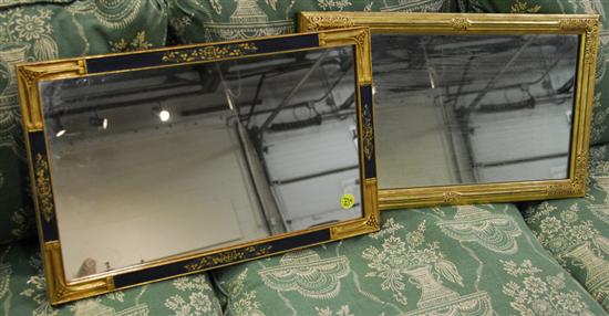 Appraisal: TWO BOSTON SOCIETY ARTS AND CRAFTS CARVED GILTWOOD FRAMES circa