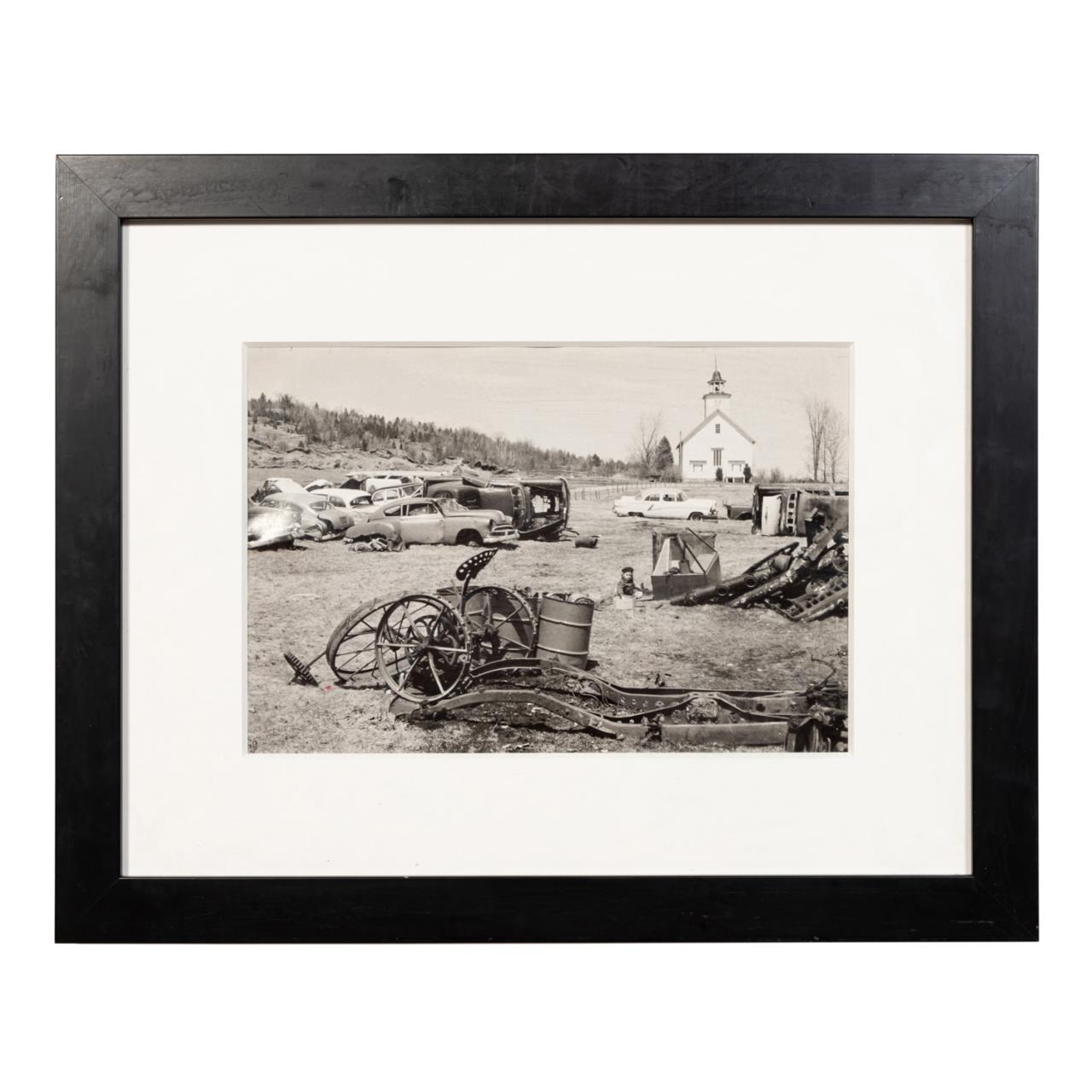 Appraisal: HENRI CARTIER-BRESSON RURAL SCENE PHOTOGRAPH Henri Cartier-Bresson French Quebec Province