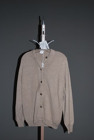 Appraisal: Bill Blass tan cashmere long sleeve cardigan sweater and tan