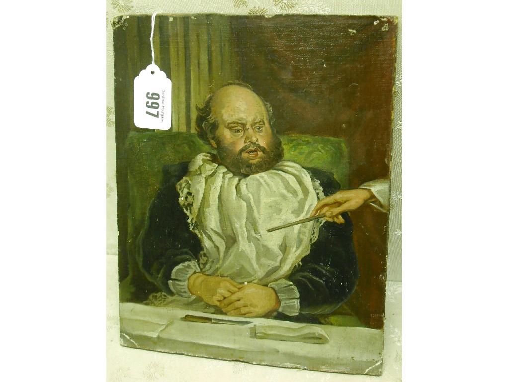 Appraisal: th century school - Seated man with a beard and