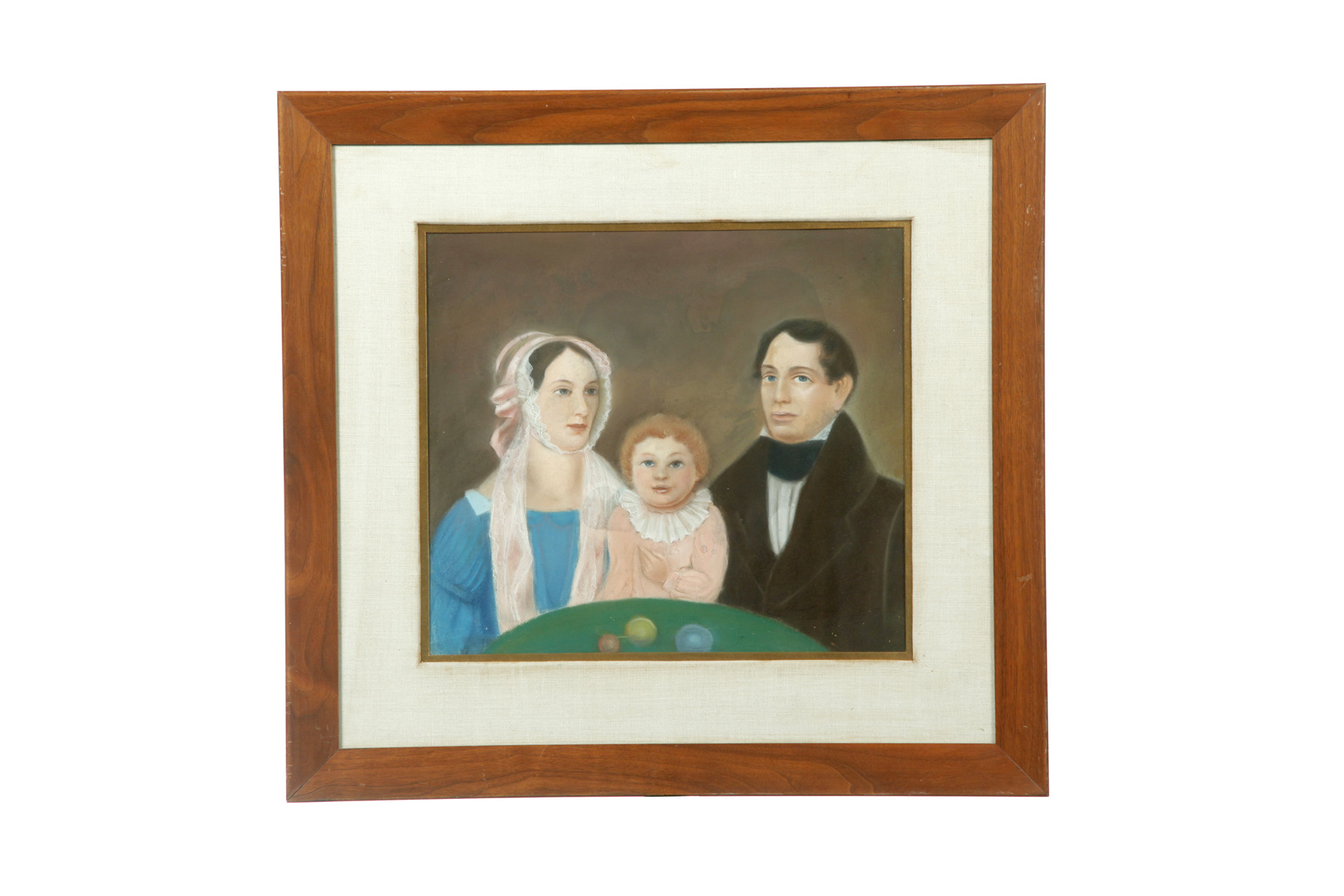 Appraisal: FAMILY PORTRAIT ATTRIBUTED TO OHIO SECOND QUARTER- TH CENTURY Pastel